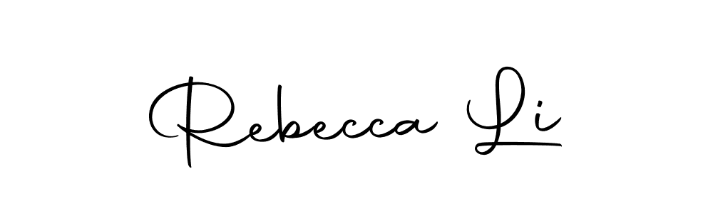 It looks lik you need a new signature style for name Rebecca Li. Design unique handwritten (Autography-DOLnW) signature with our free signature maker in just a few clicks. Rebecca Li signature style 10 images and pictures png