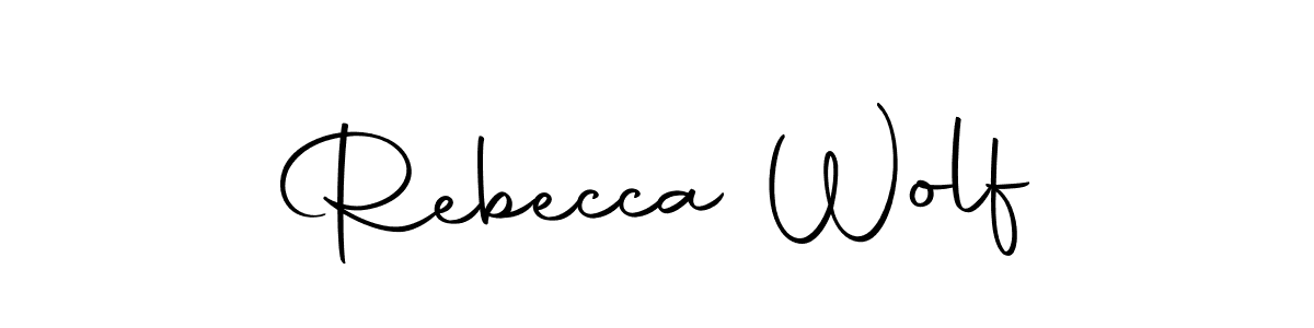 Rebecca Wolf stylish signature style. Best Handwritten Sign (Autography-DOLnW) for my name. Handwritten Signature Collection Ideas for my name Rebecca Wolf. Rebecca Wolf signature style 10 images and pictures png