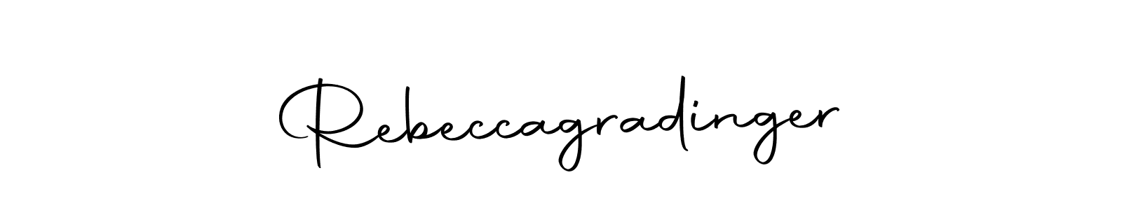 Design your own signature with our free online signature maker. With this signature software, you can create a handwritten (Autography-DOLnW) signature for name Rebeccagradinger. Rebeccagradinger signature style 10 images and pictures png