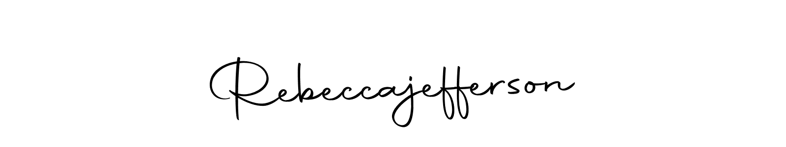 Make a beautiful signature design for name Rebeccajefferson. With this signature (Autography-DOLnW) style, you can create a handwritten signature for free. Rebeccajefferson signature style 10 images and pictures png