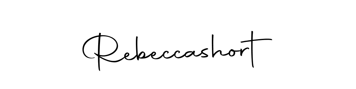 How to make Rebeccashort name signature. Use Autography-DOLnW style for creating short signs online. This is the latest handwritten sign. Rebeccashort signature style 10 images and pictures png