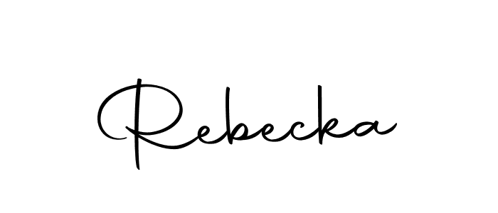 Create a beautiful signature design for name Rebecka. With this signature (Autography-DOLnW) fonts, you can make a handwritten signature for free. Rebecka signature style 10 images and pictures png