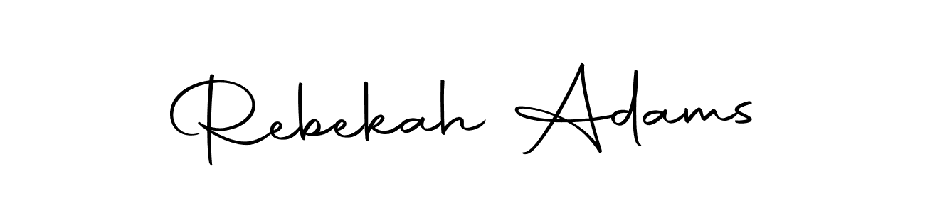 Also we have Rebekah Adams name is the best signature style. Create professional handwritten signature collection using Autography-DOLnW autograph style. Rebekah Adams signature style 10 images and pictures png