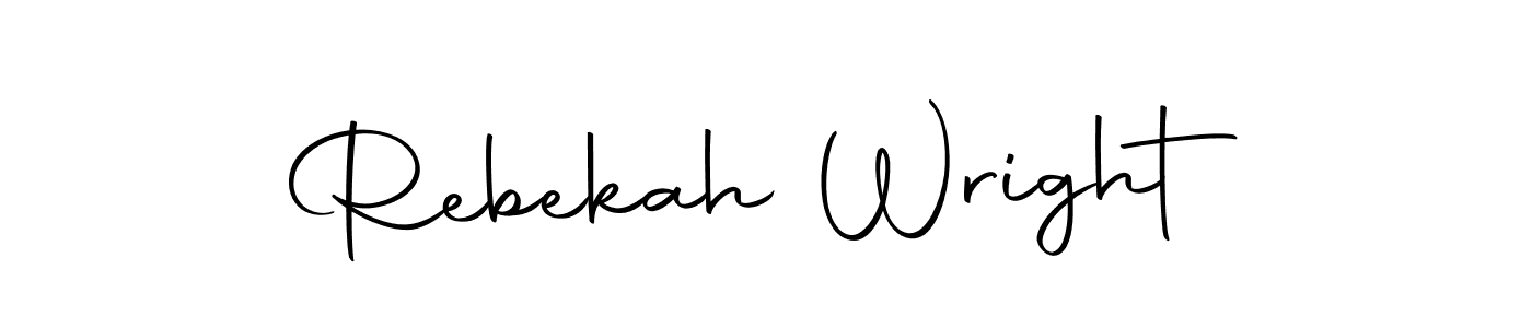 Create a beautiful signature design for name Rebekah Wright. With this signature (Autography-DOLnW) fonts, you can make a handwritten signature for free. Rebekah Wright signature style 10 images and pictures png