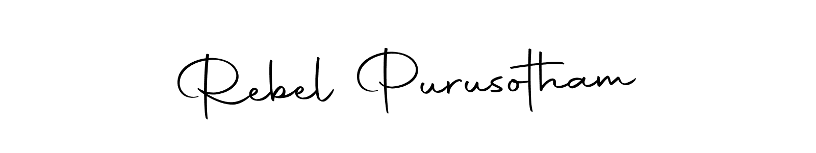 Make a beautiful signature design for name Rebel Purusotham. Use this online signature maker to create a handwritten signature for free. Rebel Purusotham signature style 10 images and pictures png