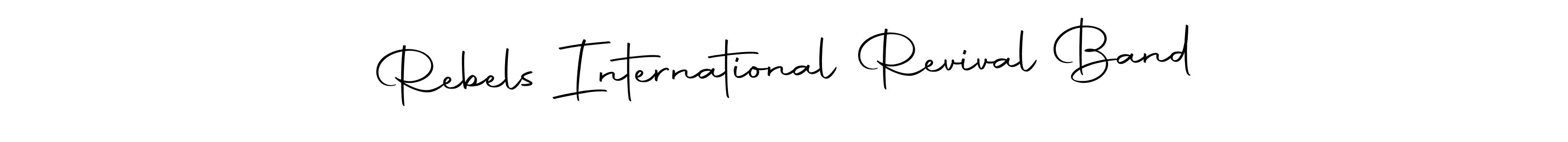 See photos of Rebels International Revival Band official signature by Spectra . Check more albums & portfolios. Read reviews & check more about Autography-DOLnW font. Rebels International Revival Band signature style 10 images and pictures png