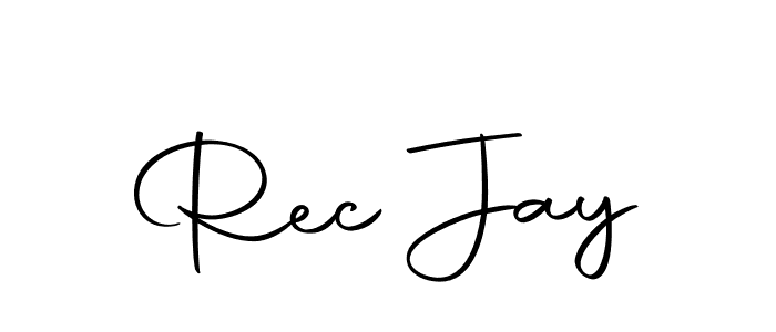 if you are searching for the best signature style for your name Rec Jay. so please give up your signature search. here we have designed multiple signature styles  using Autography-DOLnW. Rec Jay signature style 10 images and pictures png