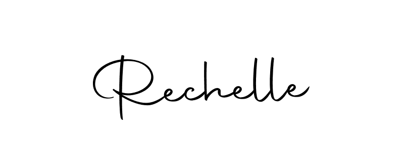 Make a beautiful signature design for name Rechelle. With this signature (Autography-DOLnW) style, you can create a handwritten signature for free. Rechelle signature style 10 images and pictures png