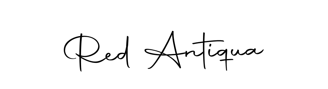How to make Red Antiqua signature? Autography-DOLnW is a professional autograph style. Create handwritten signature for Red Antiqua name. Red Antiqua signature style 10 images and pictures png