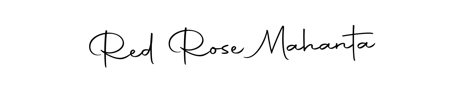 Red Rose Mahanta stylish signature style. Best Handwritten Sign (Autography-DOLnW) for my name. Handwritten Signature Collection Ideas for my name Red Rose Mahanta. Red Rose Mahanta signature style 10 images and pictures png