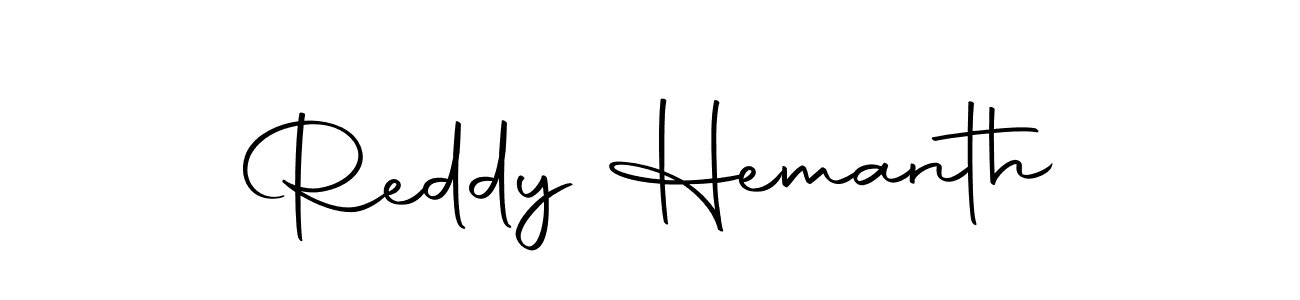 How to make Reddy Hemanth name signature. Use Autography-DOLnW style for creating short signs online. This is the latest handwritten sign. Reddy Hemanth signature style 10 images and pictures png