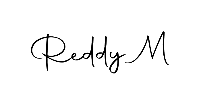 Design your own signature with our free online signature maker. With this signature software, you can create a handwritten (Autography-DOLnW) signature for name Reddy M. Reddy M signature style 10 images and pictures png