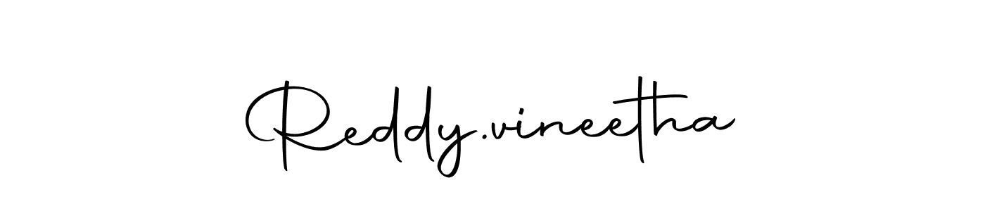 How to make Reddy.vineetha name signature. Use Autography-DOLnW style for creating short signs online. This is the latest handwritten sign. Reddy.vineetha signature style 10 images and pictures png