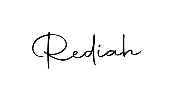 Use a signature maker to create a handwritten signature online. With this signature software, you can design (Autography-DOLnW) your own signature for name Rediah. Rediah signature style 10 images and pictures png