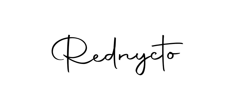 How to make Rednycto signature? Autography-DOLnW is a professional autograph style. Create handwritten signature for Rednycto name. Rednycto signature style 10 images and pictures png