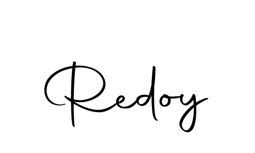 Use a signature maker to create a handwritten signature online. With this signature software, you can design (Autography-DOLnW) your own signature for name Redoy. Redoy signature style 10 images and pictures png