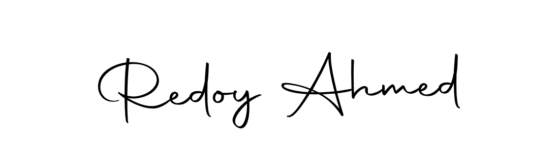 Also we have Redoy Ahmed name is the best signature style. Create professional handwritten signature collection using Autography-DOLnW autograph style. Redoy Ahmed signature style 10 images and pictures png