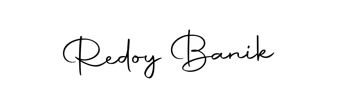 You should practise on your own different ways (Autography-DOLnW) to write your name (Redoy Banik) in signature. don't let someone else do it for you. Redoy Banik signature style 10 images and pictures png