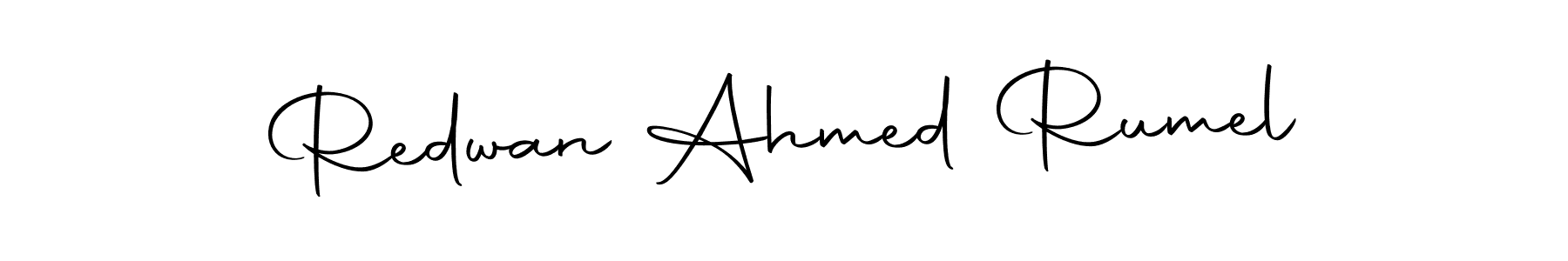 Use a signature maker to create a handwritten signature online. With this signature software, you can design (Autography-DOLnW) your own signature for name Redwan Ahmed Rumel. Redwan Ahmed Rumel signature style 10 images and pictures png