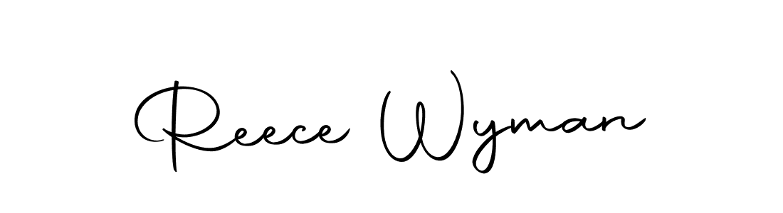 Autography-DOLnW is a professional signature style that is perfect for those who want to add a touch of class to their signature. It is also a great choice for those who want to make their signature more unique. Get Reece Wyman name to fancy signature for free. Reece Wyman signature style 10 images and pictures png