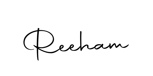 Use a signature maker to create a handwritten signature online. With this signature software, you can design (Autography-DOLnW) your own signature for name Reeham. Reeham signature style 10 images and pictures png