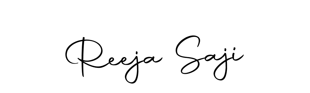 You should practise on your own different ways (Autography-DOLnW) to write your name (Reeja Saji) in signature. don't let someone else do it for you. Reeja Saji signature style 10 images and pictures png