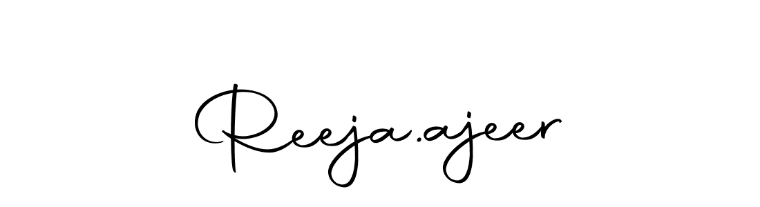 Design your own signature with our free online signature maker. With this signature software, you can create a handwritten (Autography-DOLnW) signature for name Reeja.ajeer. Reeja.ajeer signature style 10 images and pictures png