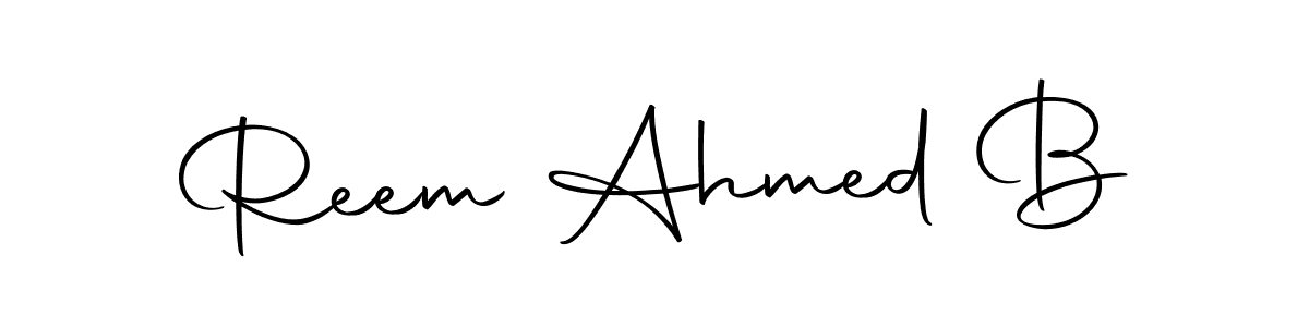 The best way (Autography-DOLnW) to make a short signature is to pick only two or three words in your name. The name Reem Ahmed B include a total of six letters. For converting this name. Reem Ahmed B signature style 10 images and pictures png