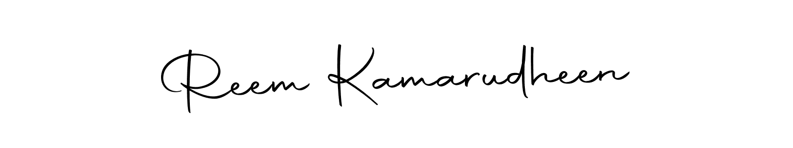 Create a beautiful signature design for name Reem Kamarudheen. With this signature (Autography-DOLnW) fonts, you can make a handwritten signature for free. Reem Kamarudheen signature style 10 images and pictures png