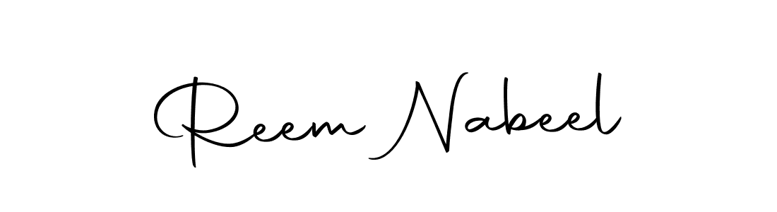 It looks lik you need a new signature style for name Reem Nabeel. Design unique handwritten (Autography-DOLnW) signature with our free signature maker in just a few clicks. Reem Nabeel signature style 10 images and pictures png