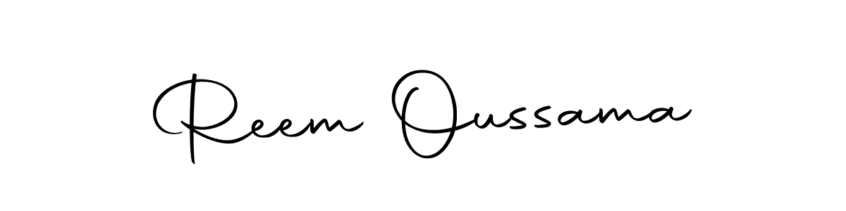 if you are searching for the best signature style for your name Reem Oussama. so please give up your signature search. here we have designed multiple signature styles  using Autography-DOLnW. Reem Oussama signature style 10 images and pictures png