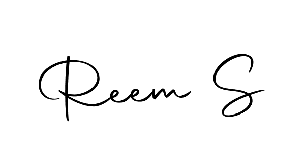 Design your own signature with our free online signature maker. With this signature software, you can create a handwritten (Autography-DOLnW) signature for name Reem S. Reem S signature style 10 images and pictures png