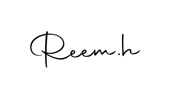 The best way (Autography-DOLnW) to make a short signature is to pick only two or three words in your name. The name Reem.h include a total of six letters. For converting this name. Reem.h signature style 10 images and pictures png