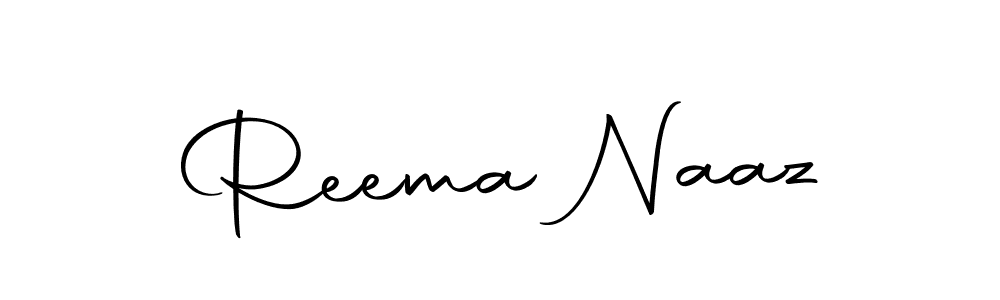 How to make Reema Naaz name signature. Use Autography-DOLnW style for creating short signs online. This is the latest handwritten sign. Reema Naaz signature style 10 images and pictures png