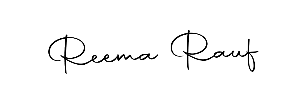 Make a beautiful signature design for name Reema Rauf. With this signature (Autography-DOLnW) style, you can create a handwritten signature for free. Reema Rauf signature style 10 images and pictures png