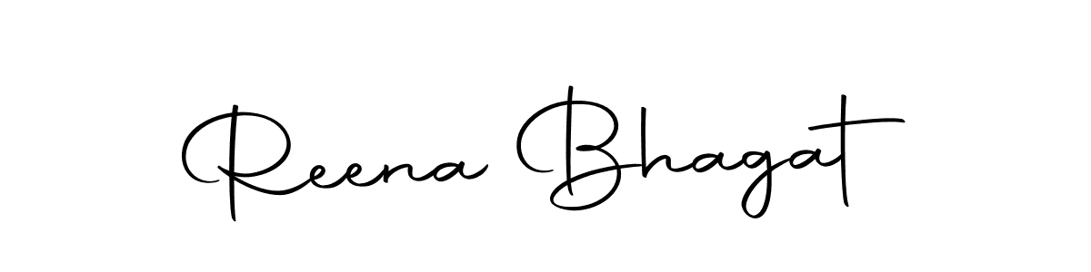 Design your own signature with our free online signature maker. With this signature software, you can create a handwritten (Autography-DOLnW) signature for name Reena Bhagat. Reena Bhagat signature style 10 images and pictures png