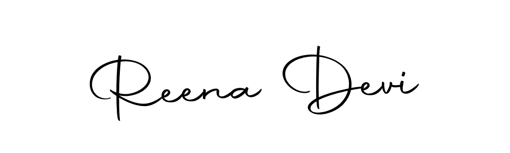 Use a signature maker to create a handwritten signature online. With this signature software, you can design (Autography-DOLnW) your own signature for name Reena Devi. Reena Devi signature style 10 images and pictures png