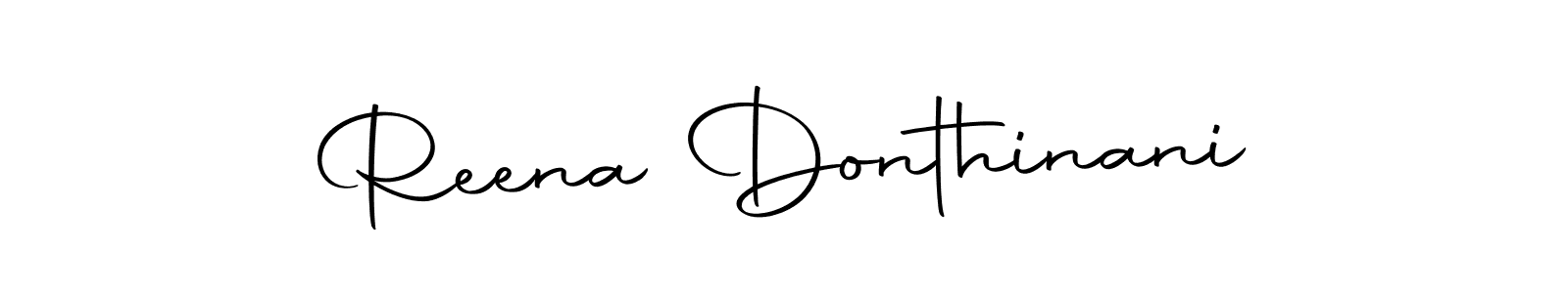 Make a beautiful signature design for name Reena Donthinani. Use this online signature maker to create a handwritten signature for free. Reena Donthinani signature style 10 images and pictures png