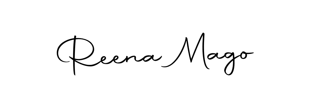 Create a beautiful signature design for name Reena Mago. With this signature (Autography-DOLnW) fonts, you can make a handwritten signature for free. Reena Mago signature style 10 images and pictures png