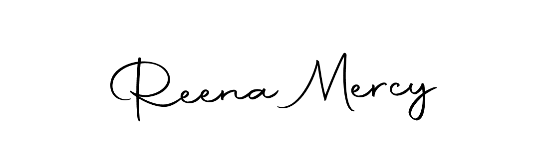 Reena Mercy stylish signature style. Best Handwritten Sign (Autography-DOLnW) for my name. Handwritten Signature Collection Ideas for my name Reena Mercy. Reena Mercy signature style 10 images and pictures png