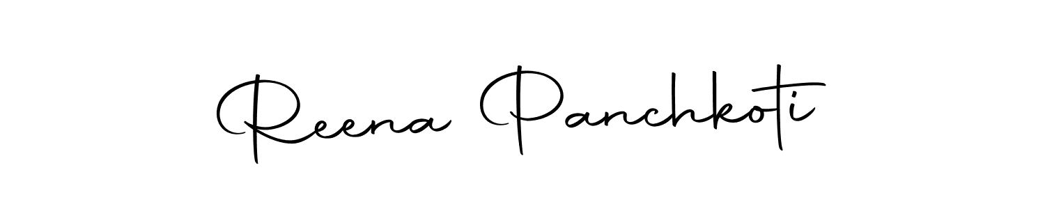 Create a beautiful signature design for name Reena Panchkoti. With this signature (Autography-DOLnW) fonts, you can make a handwritten signature for free. Reena Panchkoti signature style 10 images and pictures png