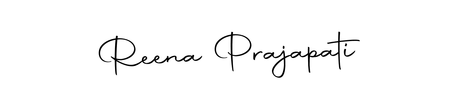 Make a beautiful signature design for name Reena Prajapati. Use this online signature maker to create a handwritten signature for free. Reena Prajapati signature style 10 images and pictures png