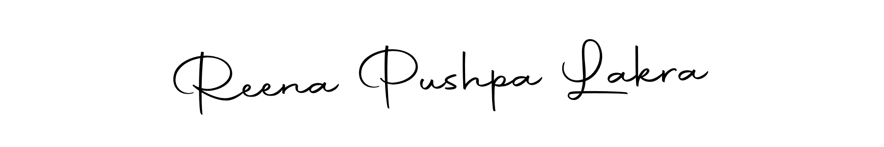 Make a beautiful signature design for name Reena Pushpa Lakra. Use this online signature maker to create a handwritten signature for free. Reena Pushpa Lakra signature style 10 images and pictures png