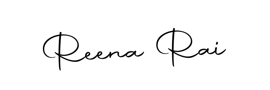 Reena Rai stylish signature style. Best Handwritten Sign (Autography-DOLnW) for my name. Handwritten Signature Collection Ideas for my name Reena Rai. Reena Rai signature style 10 images and pictures png