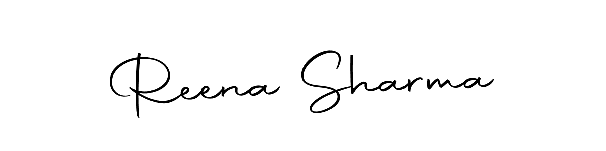 Make a beautiful signature design for name Reena Sharma. With this signature (Autography-DOLnW) style, you can create a handwritten signature for free. Reena Sharma signature style 10 images and pictures png