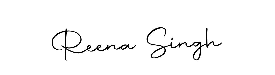 Design your own signature with our free online signature maker. With this signature software, you can create a handwritten (Autography-DOLnW) signature for name Reena Singh. Reena Singh signature style 10 images and pictures png