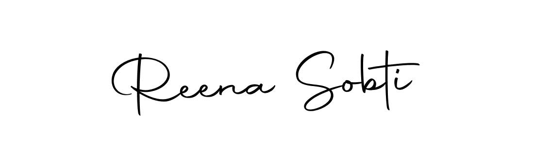 Use a signature maker to create a handwritten signature online. With this signature software, you can design (Autography-DOLnW) your own signature for name Reena Sobti. Reena Sobti signature style 10 images and pictures png