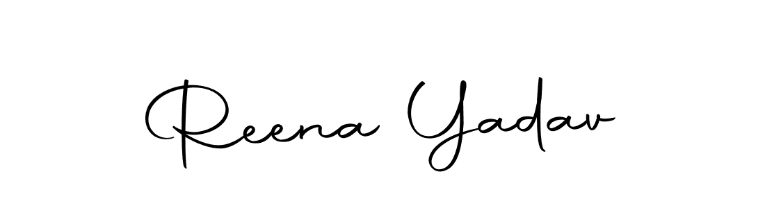 How to make Reena Yadav name signature. Use Autography-DOLnW style for creating short signs online. This is the latest handwritten sign. Reena Yadav signature style 10 images and pictures png