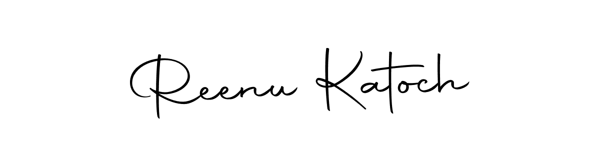 Make a beautiful signature design for name Reenu Katoch. Use this online signature maker to create a handwritten signature for free. Reenu Katoch signature style 10 images and pictures png
