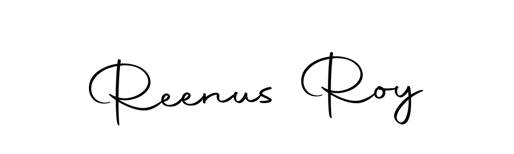 Make a beautiful signature design for name Reenus Roy. With this signature (Autography-DOLnW) style, you can create a handwritten signature for free. Reenus Roy signature style 10 images and pictures png